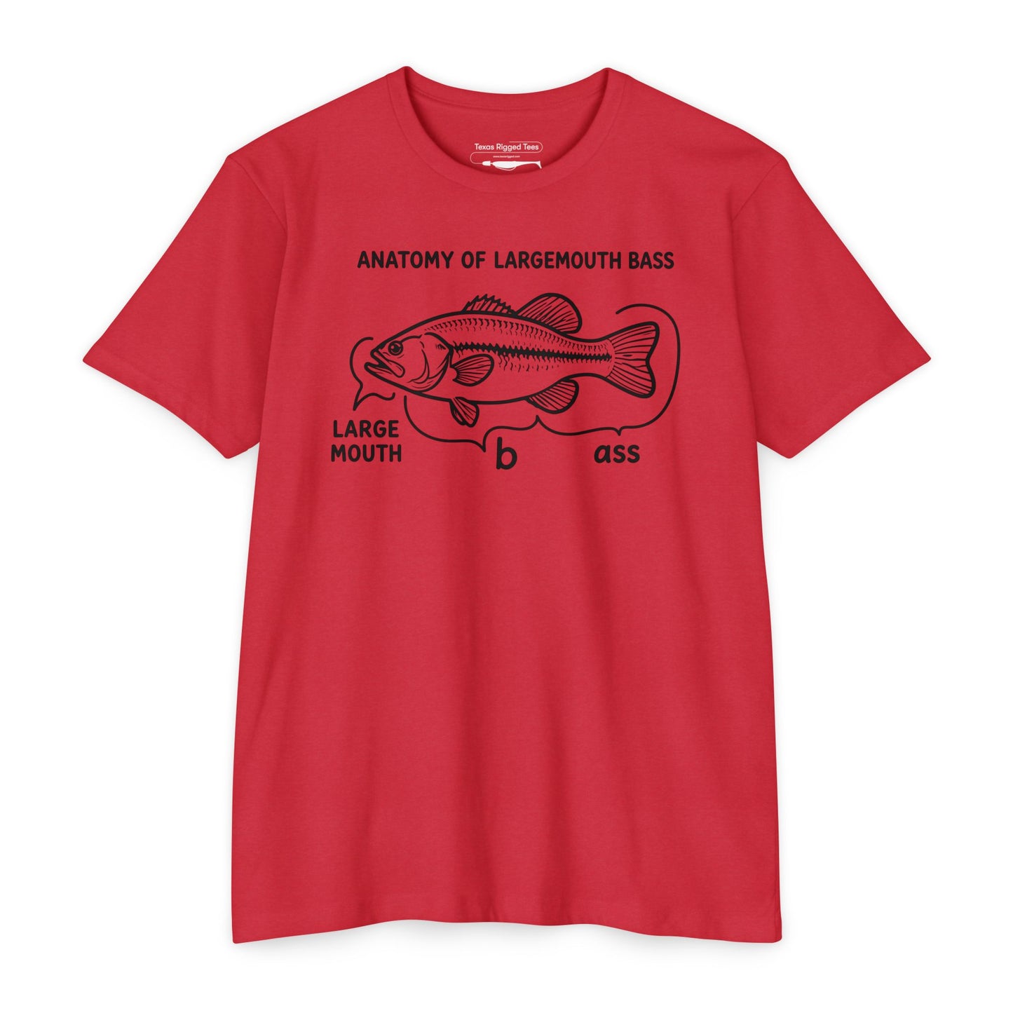 Anatomy of a Largemouth Bass — Cotton-Poly Blend T-Shirt