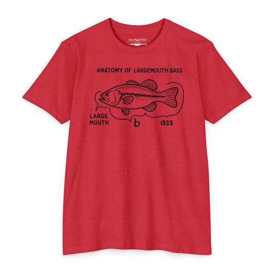Anatomy of a Largemouth Bass — Cotton-Poly Blend T-Shirt