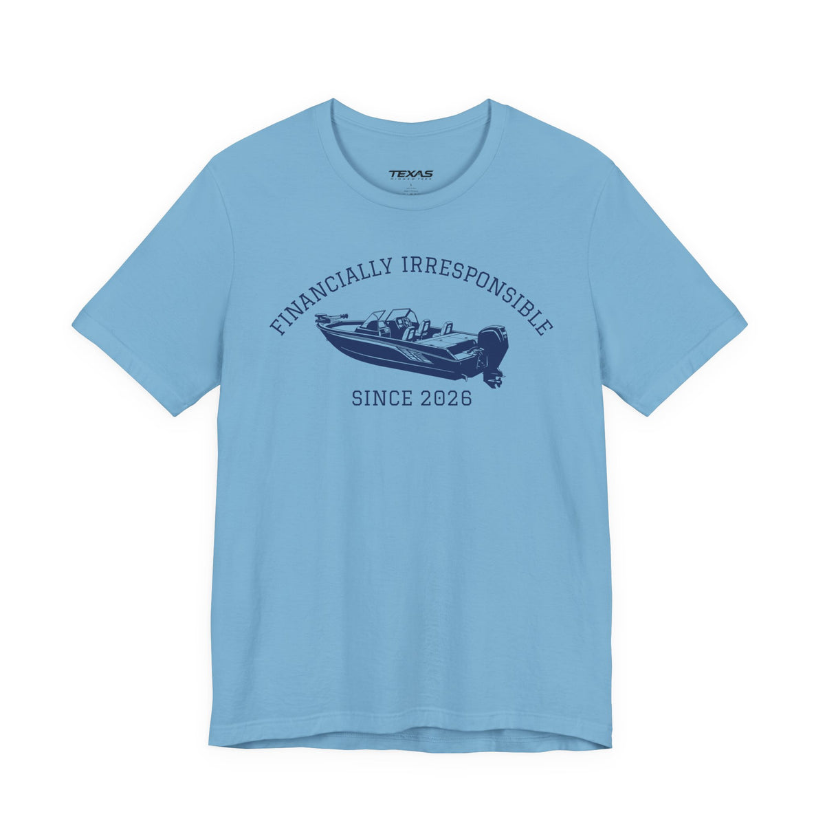 Financially Irresponsible Since XXXX (Boat Edition) — Unisex Cotton Tee