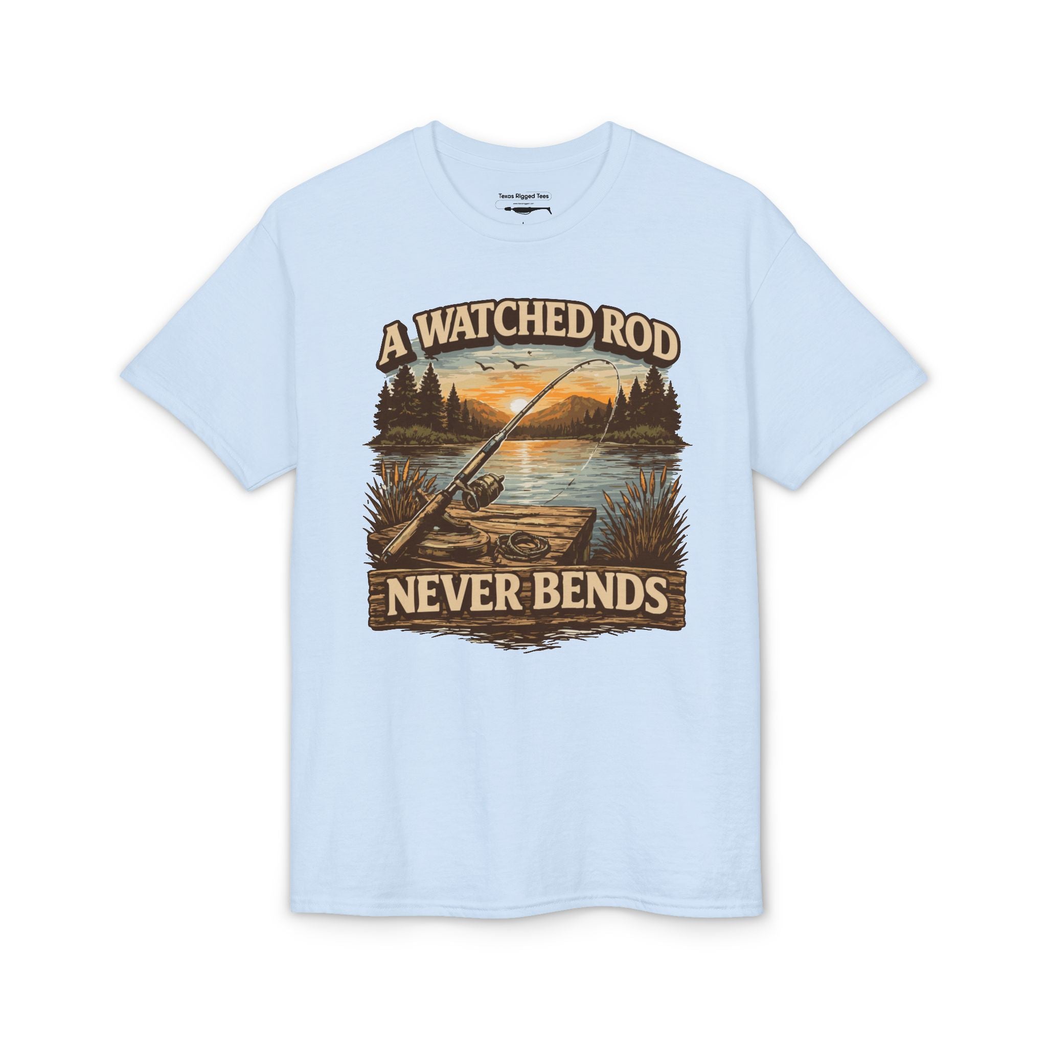 A Watched Rod Never Bends — Unisex DryBlend® T-Shirt