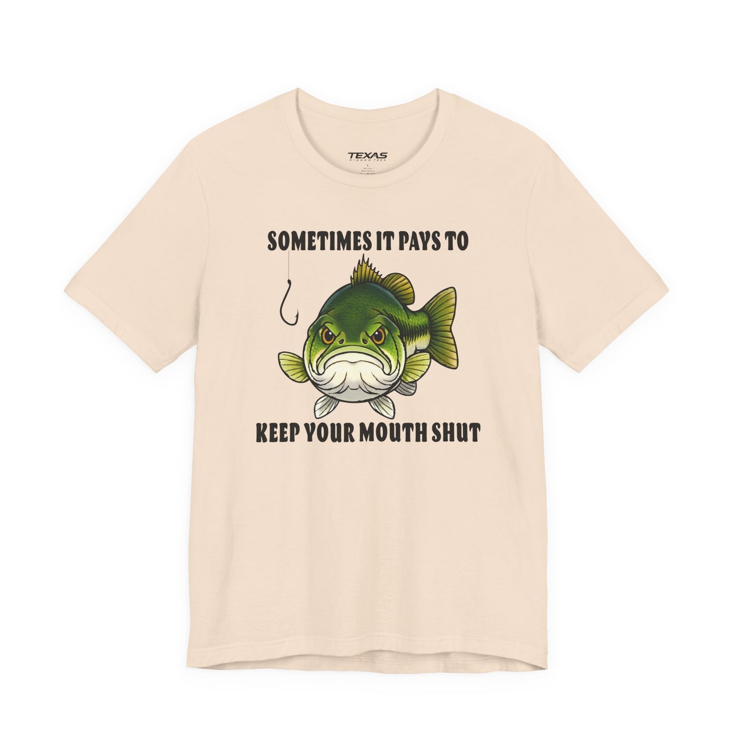 Sometimes It Pays to Keep Your Mouth Shut — Unisex Cotton Tee