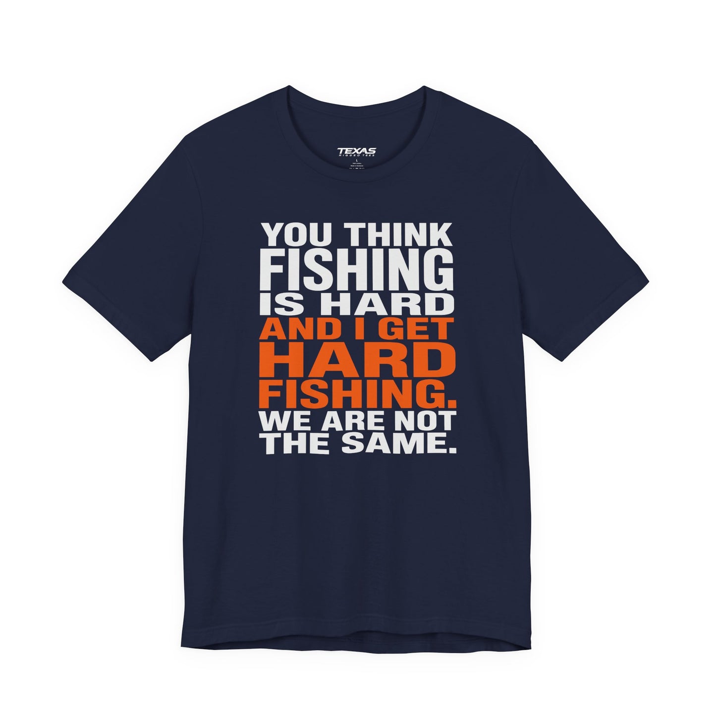 Hard Fishing — Unisex Cotton Tee