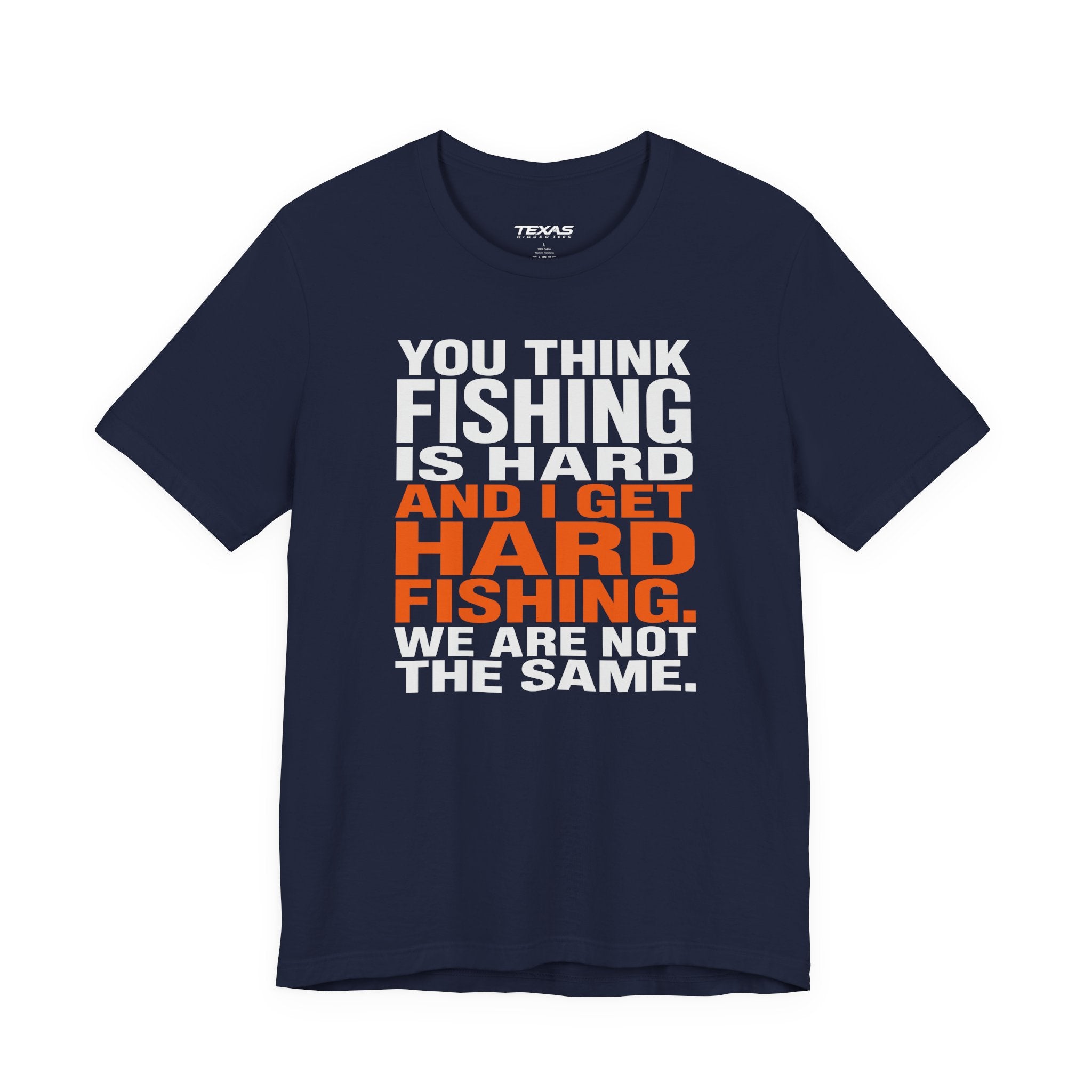 Hard Fishing — Unisex Cotton Tee