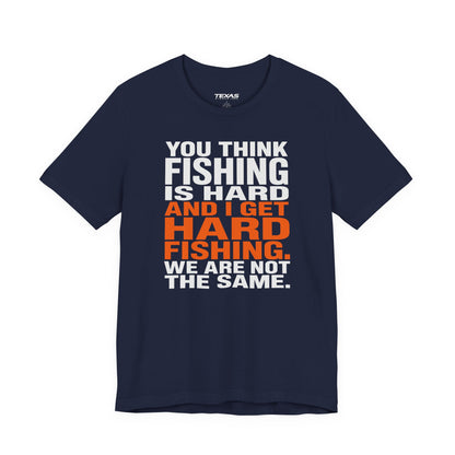 Hard Fishing — Unisex Cotton Tee