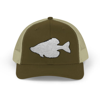 Crappie Silhouette — Embroidered Baseball Cap
