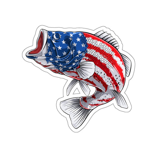 Patriotic Bass — Vinyl Decal
