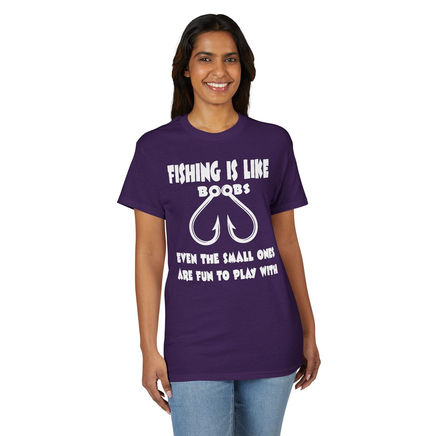 Fishing Is Like Boobs — Unisex DryBlend® T-Shirt