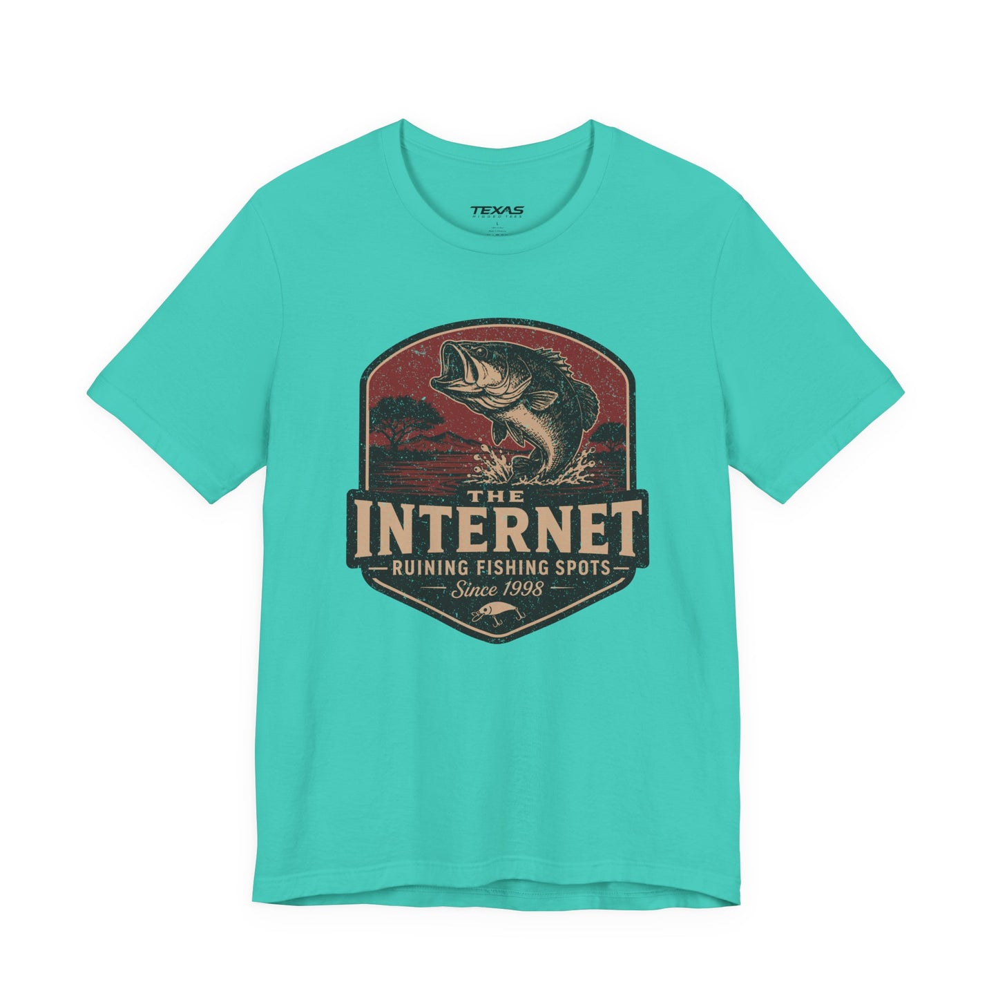 The Internet: Ruining Fishing Spots Since 1998 — Unisex Cotton Tee