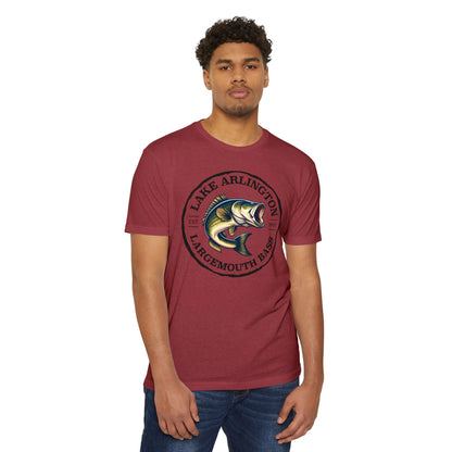 Lake Arlington Largemouth Bass — Unisex Cotton-Poly Blend T-Shirt