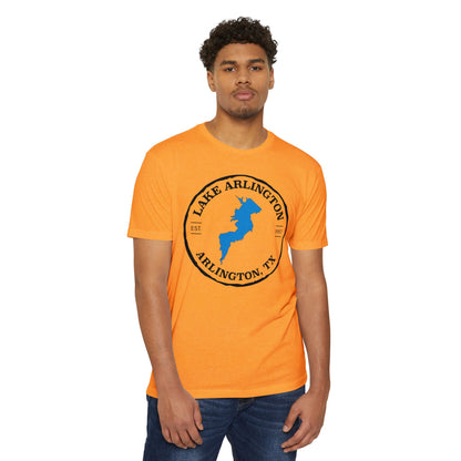 Lake Arlington — Unisex Cotton-Poly Blend T-Shirt