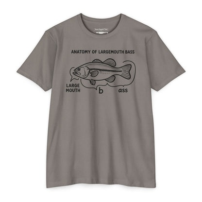 Anatomy of a Largemouth Bass — Cotton-Poly Blend T-Shirt