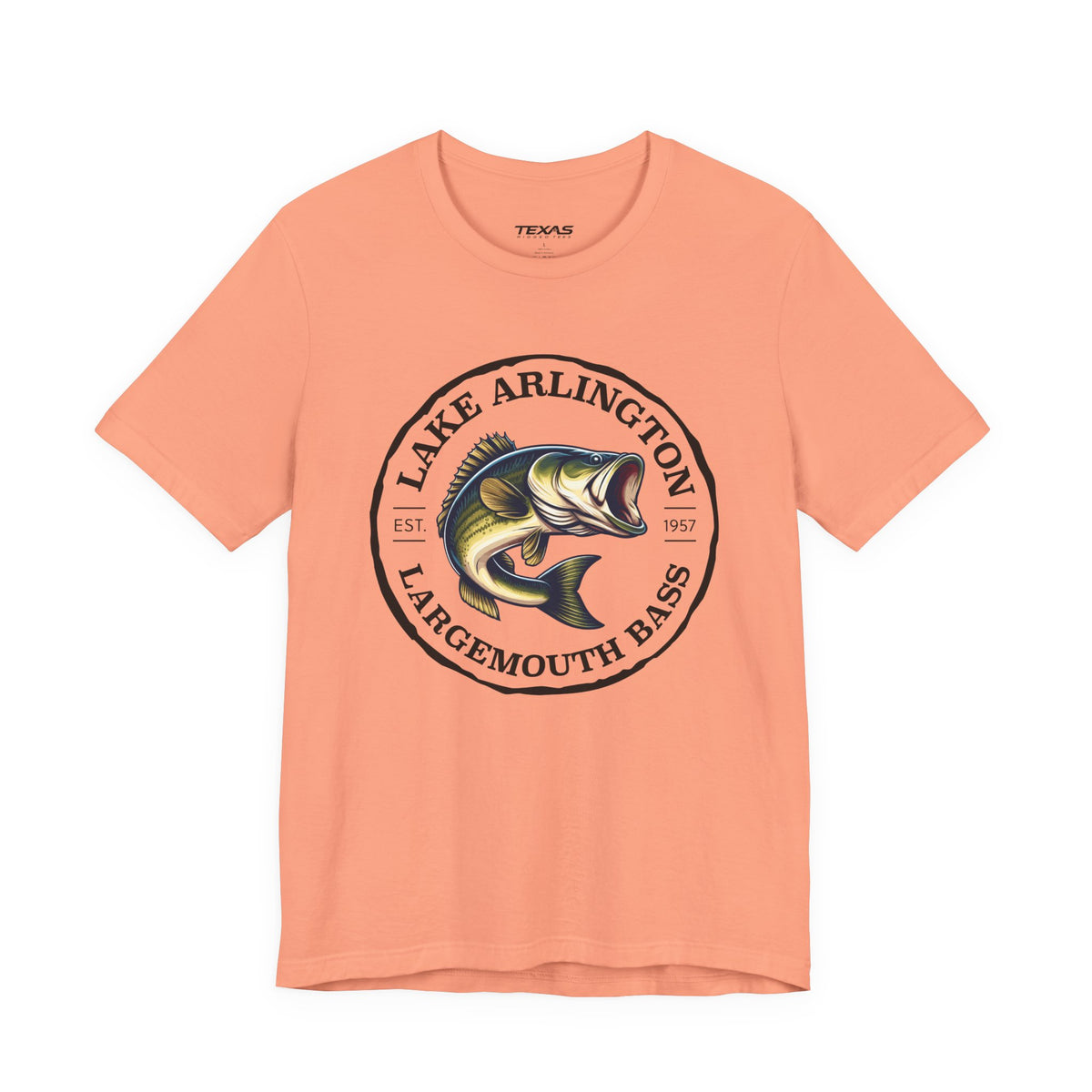 Lake Arlington Largemouth Bass — Unisex Cotton Tee