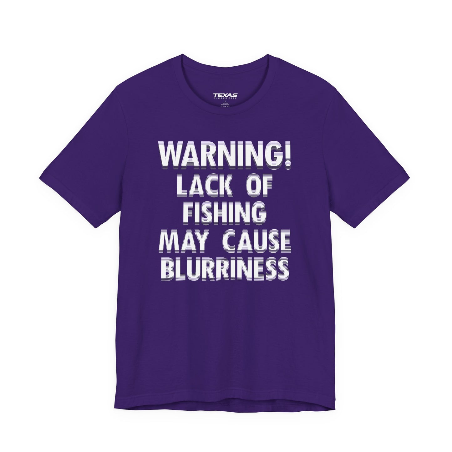 Warning! Lack of Fishing May Cause Blurriness — Unisex Cotton Tee