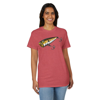 Topwater Popper Lure — Unisex DryBlend® T-Shirt