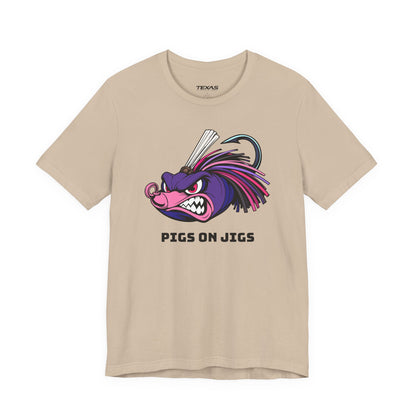 Pigs on Jigs — Unisex Cotton Tee