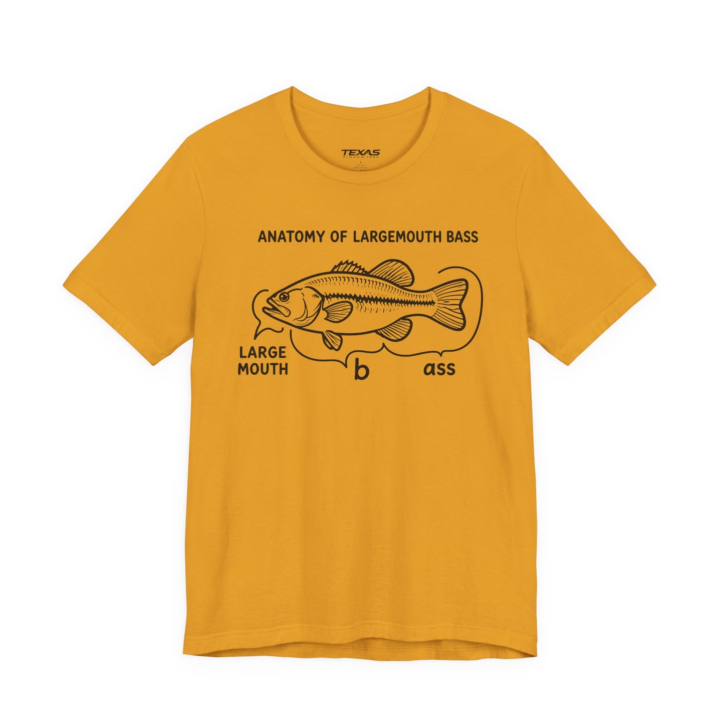 Anatomy of a Largemouth Bass — Unisex Cotton Tee