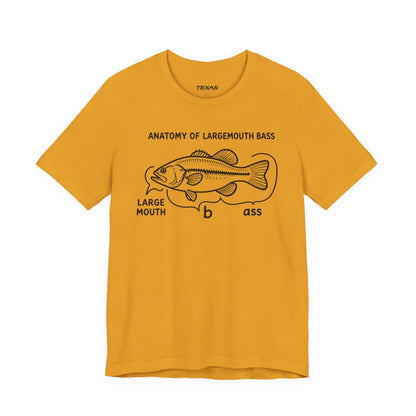 Anatomy of a Largemouth Bass — Unisex Cotton Tee