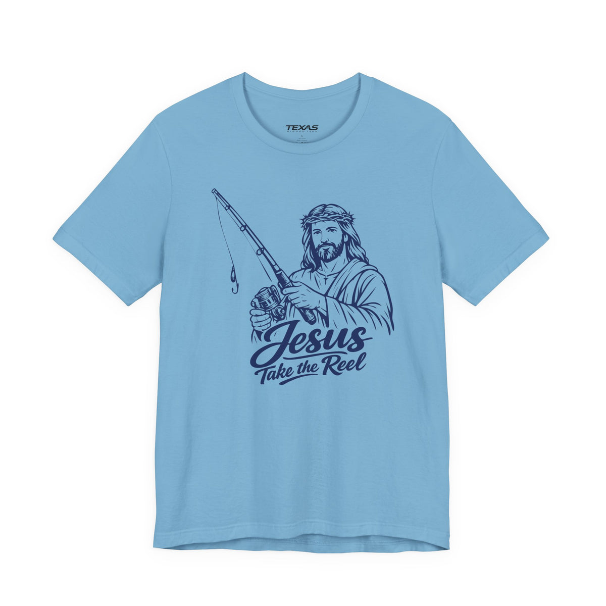 Jesus Take the Reel — Unisex Cotton Tee