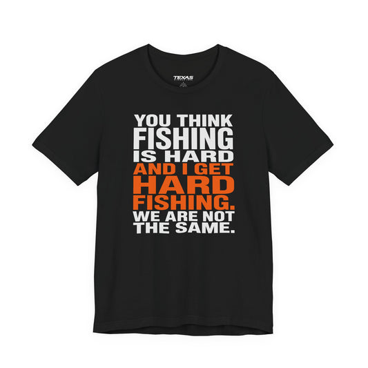Hard Fishing — Unisex Cotton Tee