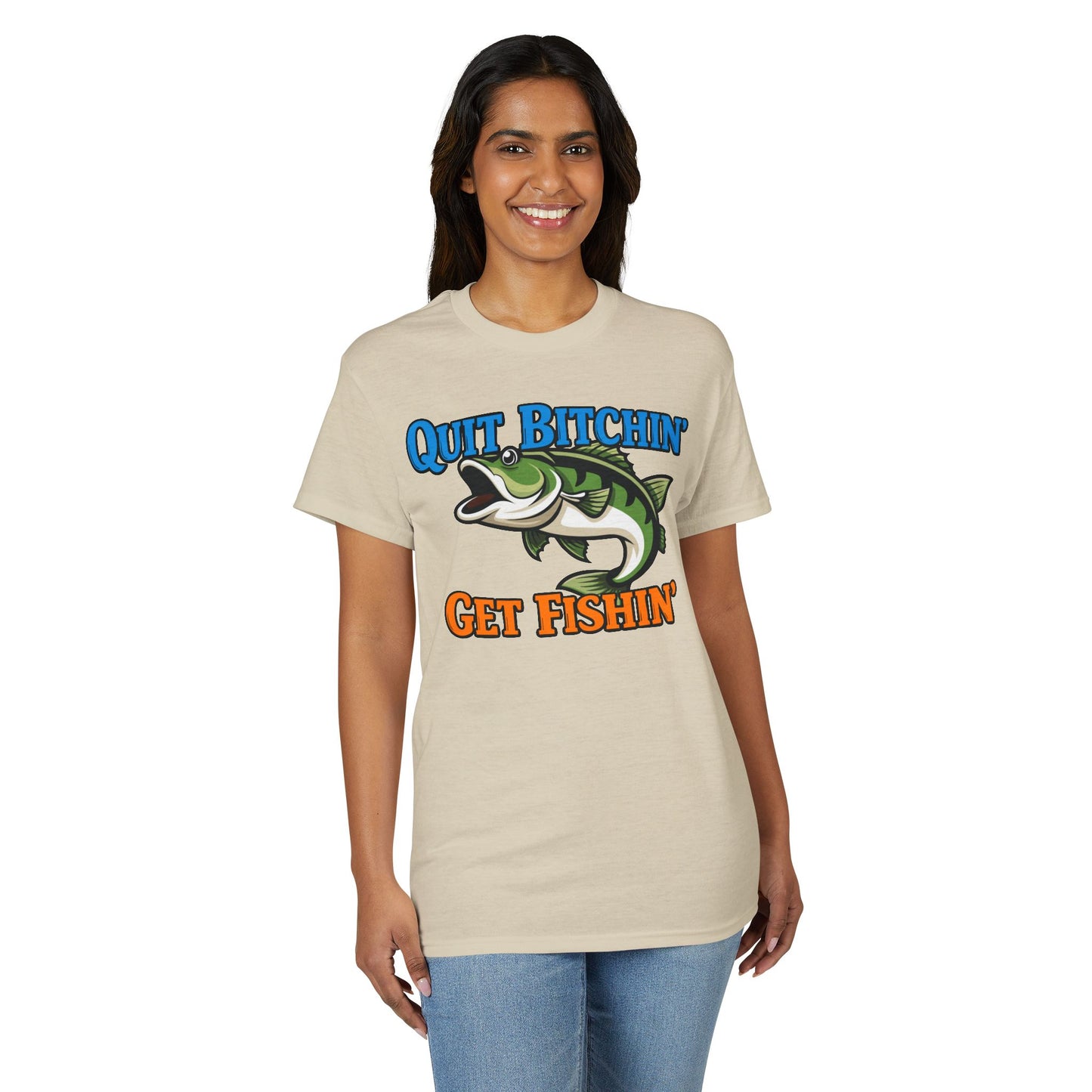 Quit Bitchin’, Get Fishin’ — Unisex DryBlend® T-Shirt