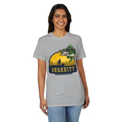 Serenity: Peaceful. Patient. Present. — Unisex DryBlend® T-Shirt