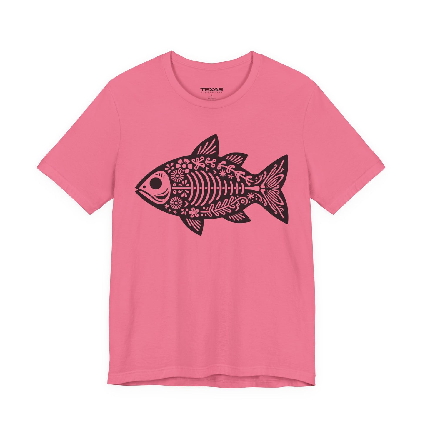 Mexican Flora Fish Skeleton — Unisex Cotton Tee