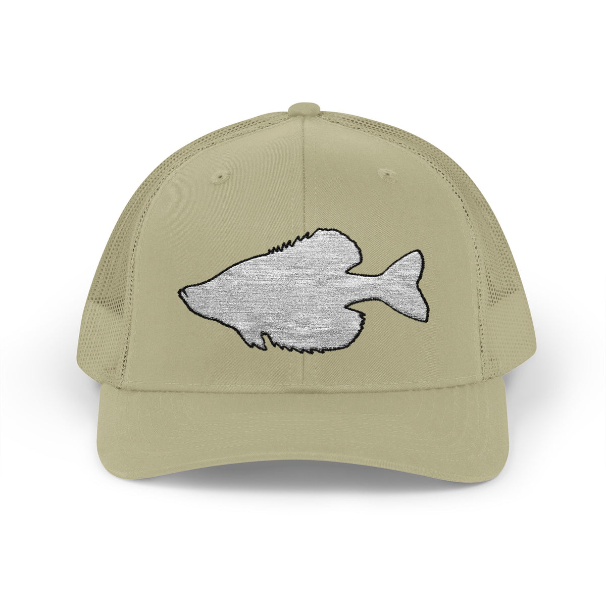 Crappie Silhouette — Embroidered Baseball Cap