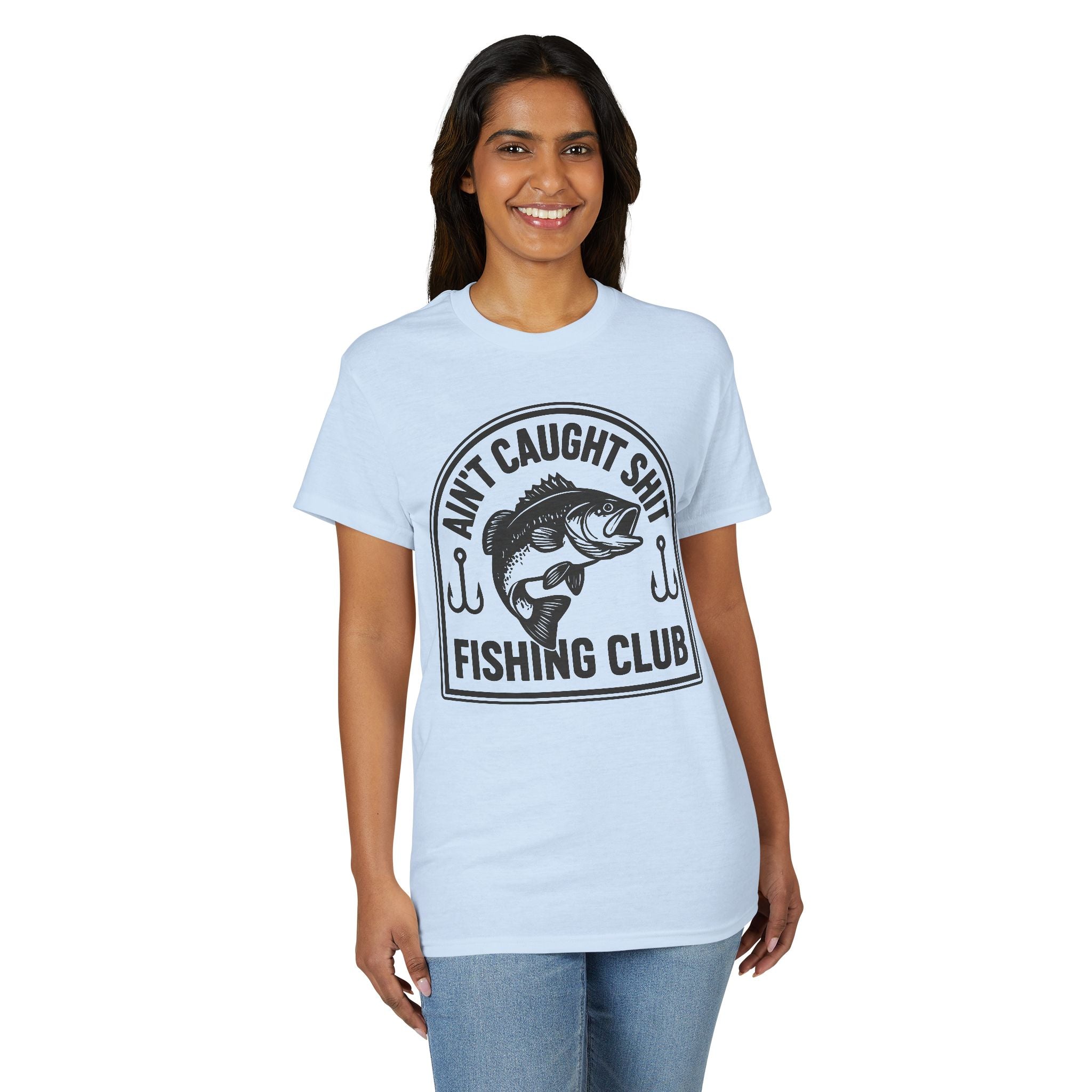 Ain’t Caught Shit Fishing Club — Unisex DryBlend® T-Shirt