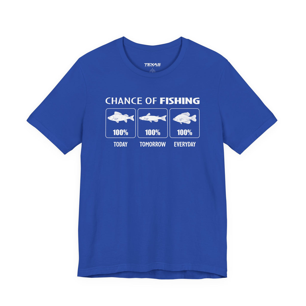 Chance of Fishing — Unisex Cotton Tee