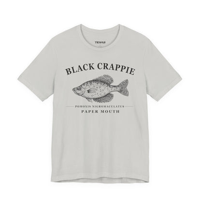 Black Crappie — Unisex Cotton Tee