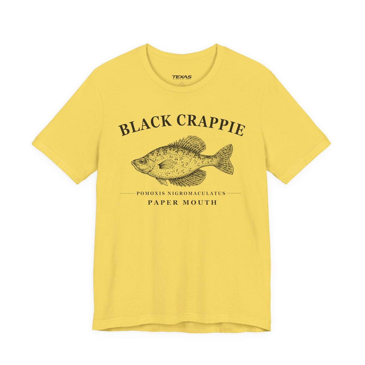Black Crappie — Unisex Cotton Tee