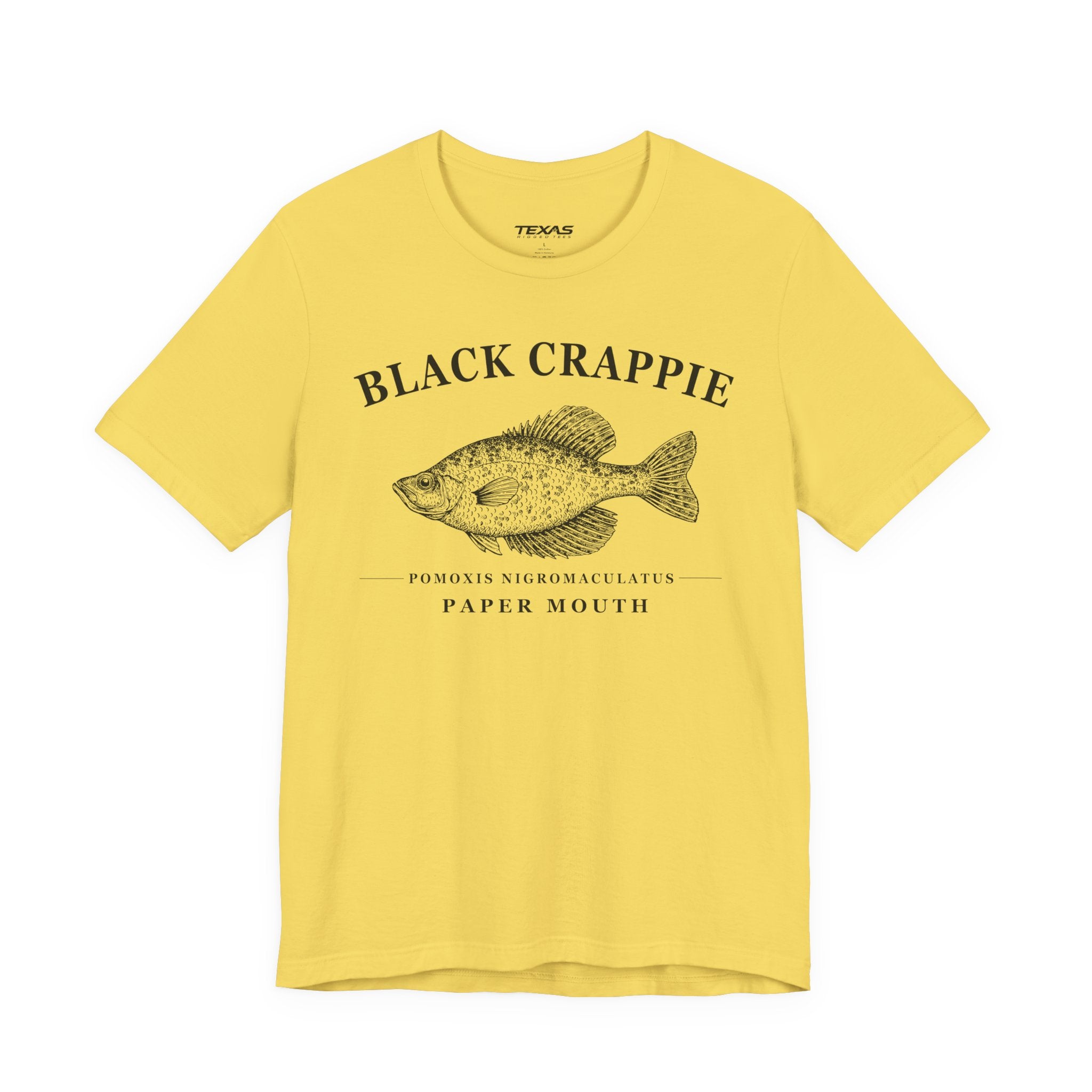 Black Crappie — Unisex Cotton Tee