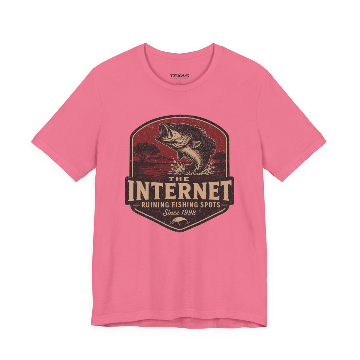 The Internet: Ruining Fishing Spots Since 1998 — Unisex Cotton Tee