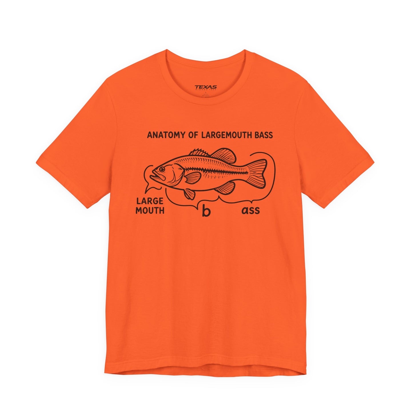 Anatomy of a Largemouth Bass — Unisex Cotton Tee
