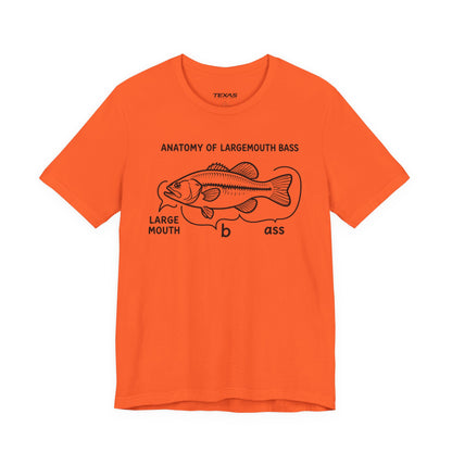 Anatomy of a Largemouth Bass — Unisex Cotton Tee