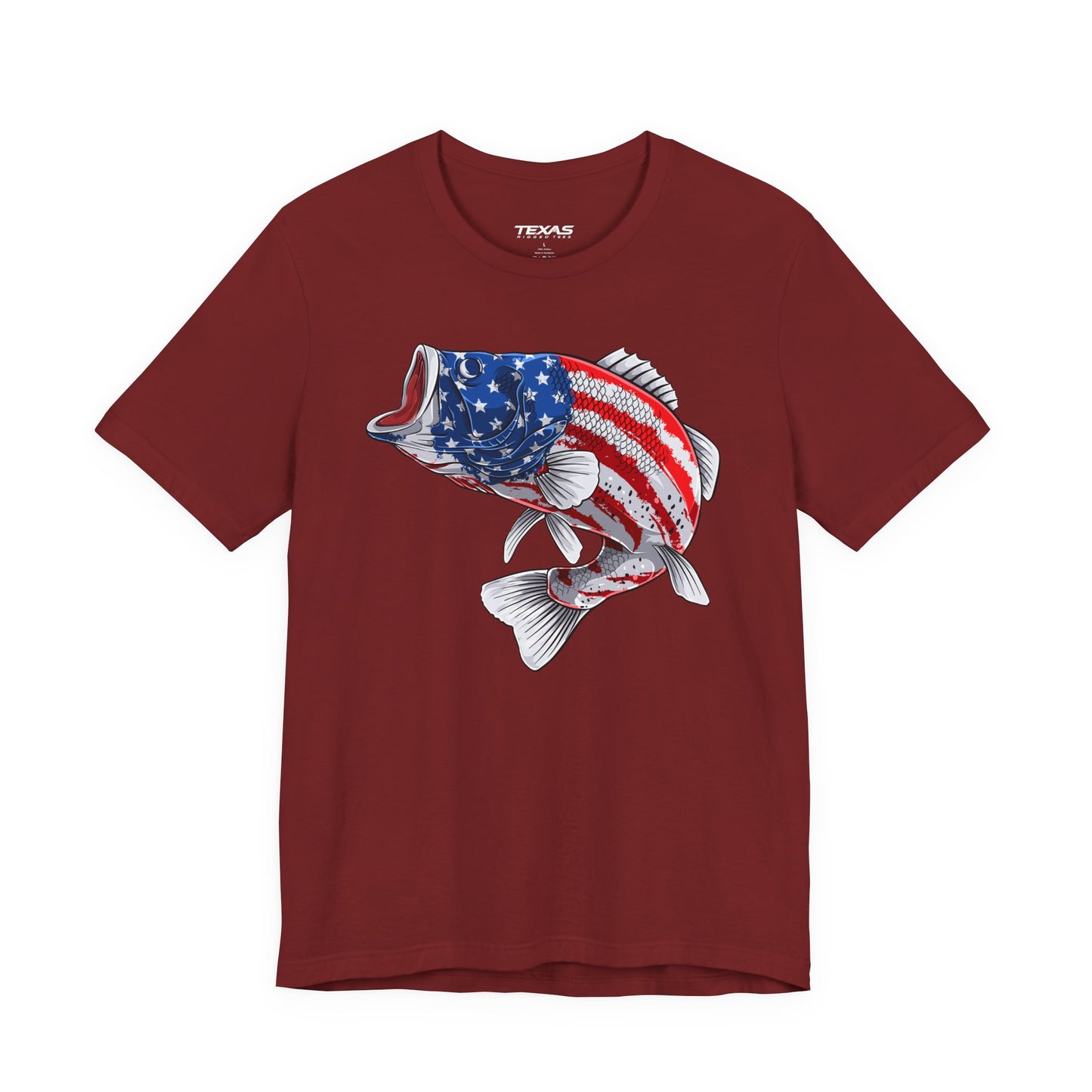 Patriotic Bass — Unisex Cotton Tee