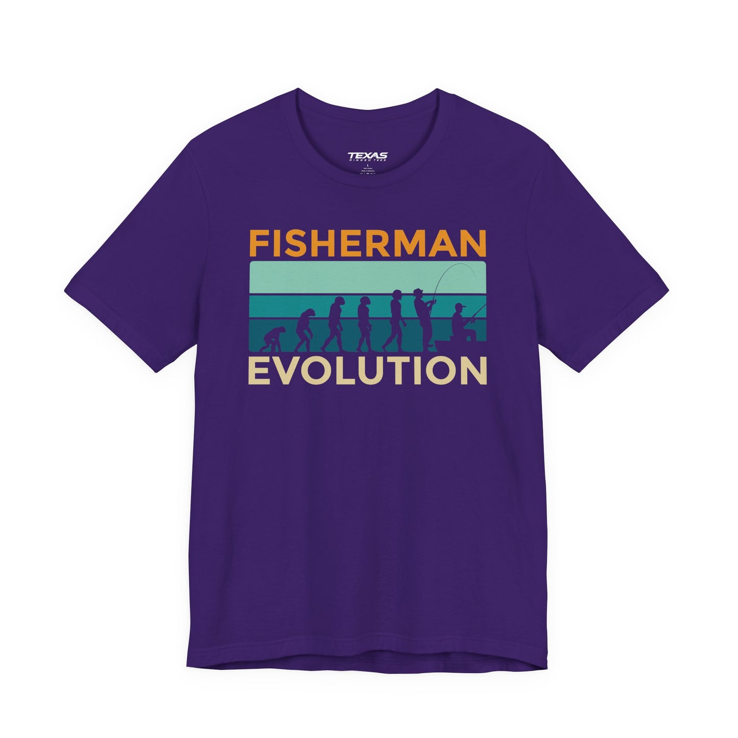 Fisherman Evolution — Unisex Cotton Tee