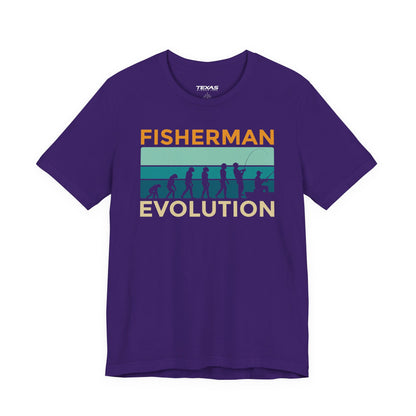 Fisherman Evolution — Unisex Cotton Tee