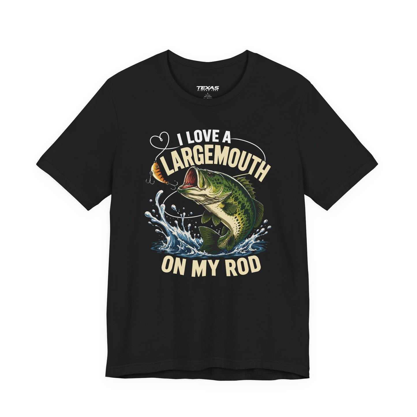 I Love a Largemouth on My Rod — Unisex Cotton Tee