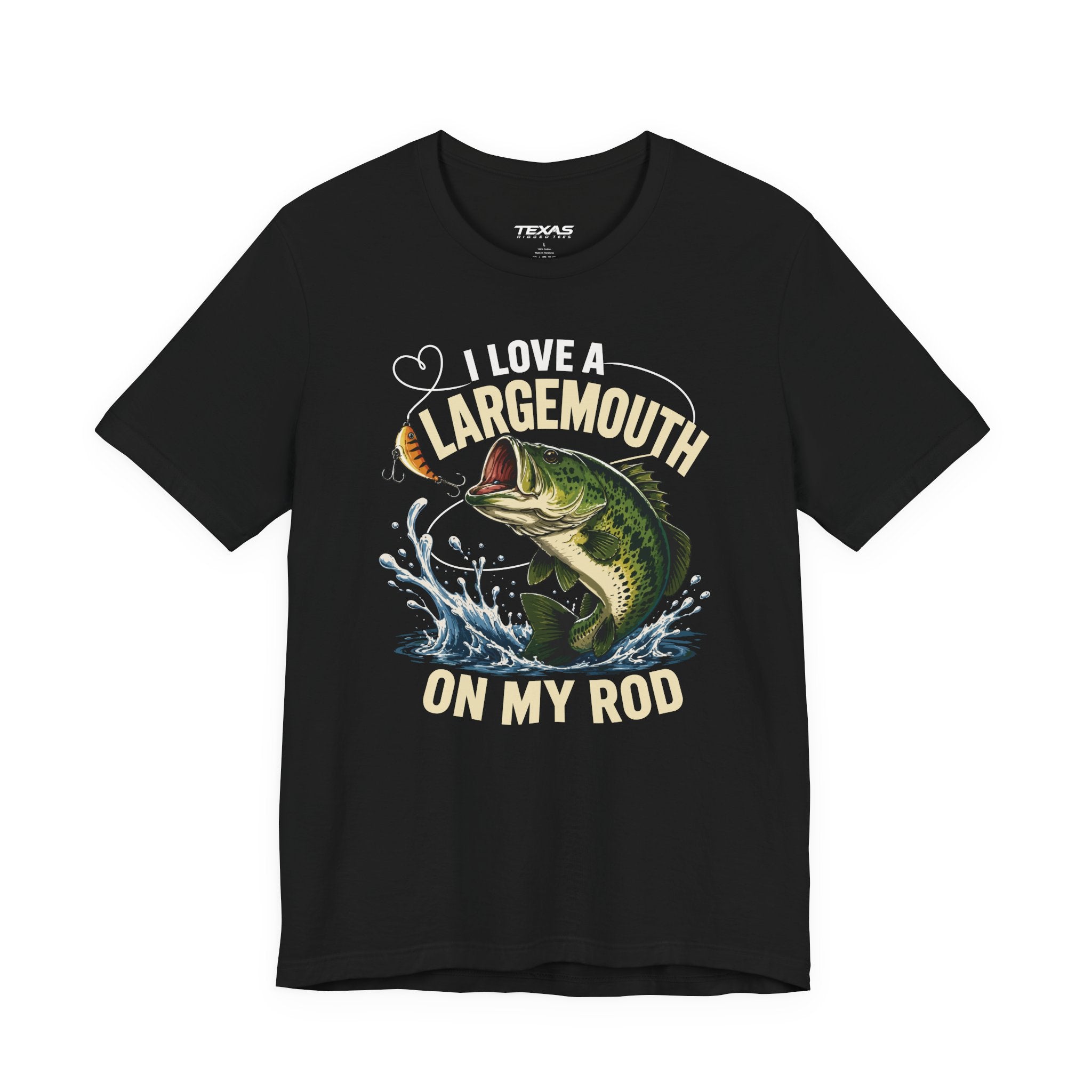 I Love a Largemouth on My Rod — Unisex Cotton Tee