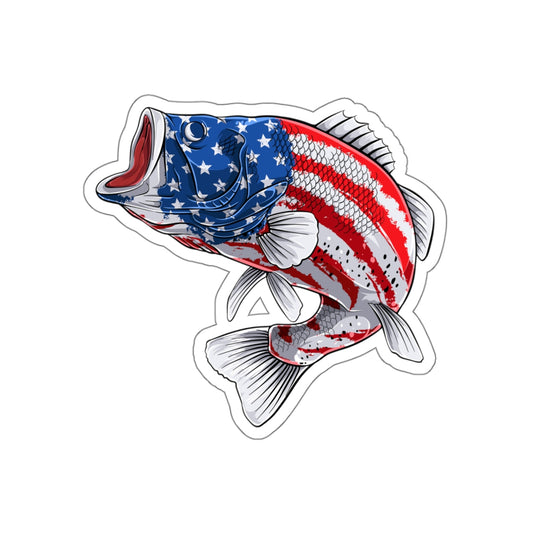 Patriotic Bass — Vinyl Decal