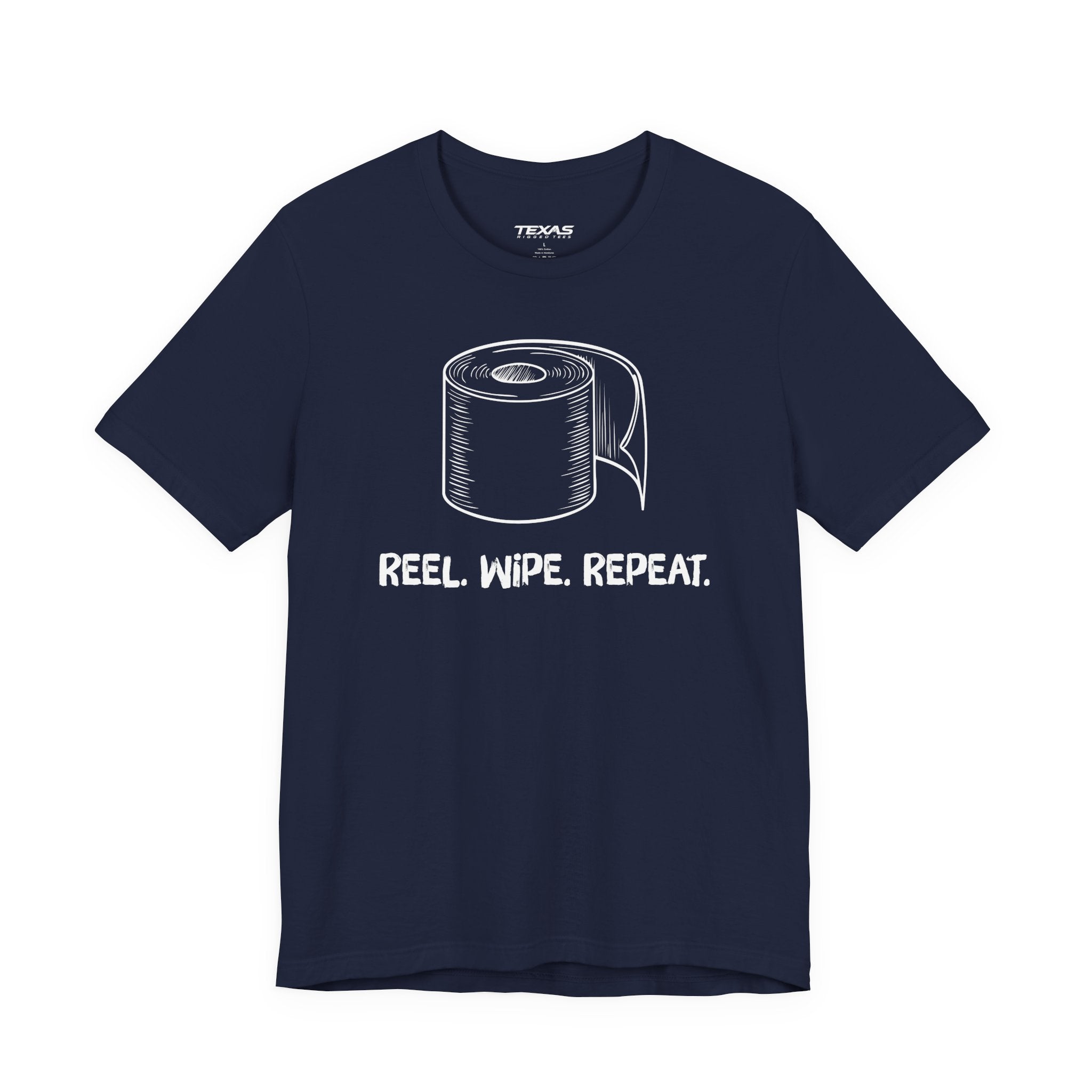 Reel. Wipe. Repeat. — Unisex Cotton Tee