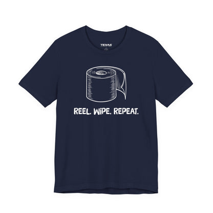 Reel. Wipe. Repeat. — Unisex Cotton Tee