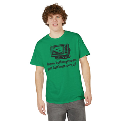 I'm proof that having expensive gear doesn't mean having skill — Unisex DryBlend® T-Shirt
