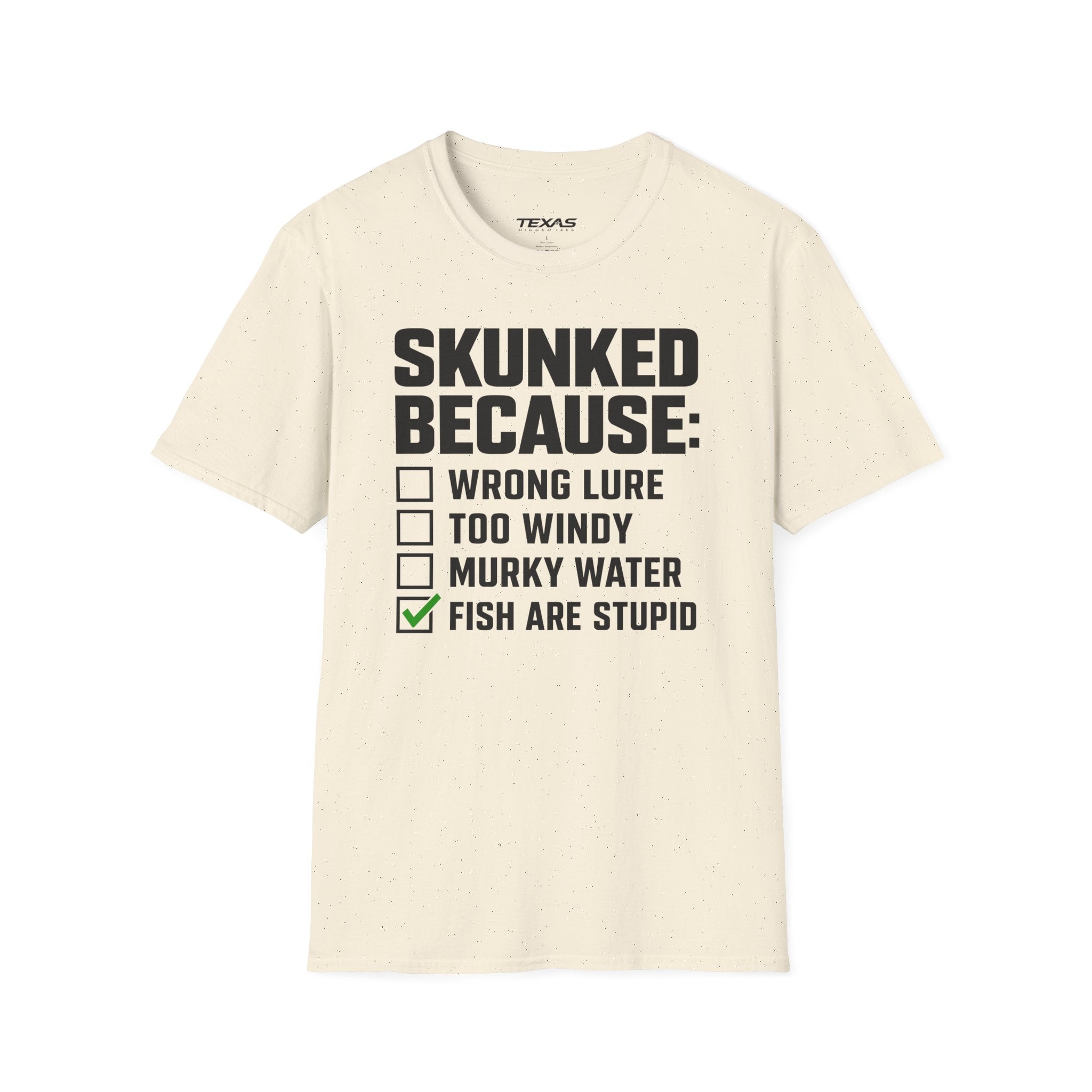 Skunked Because — Unisex Cotton Tee