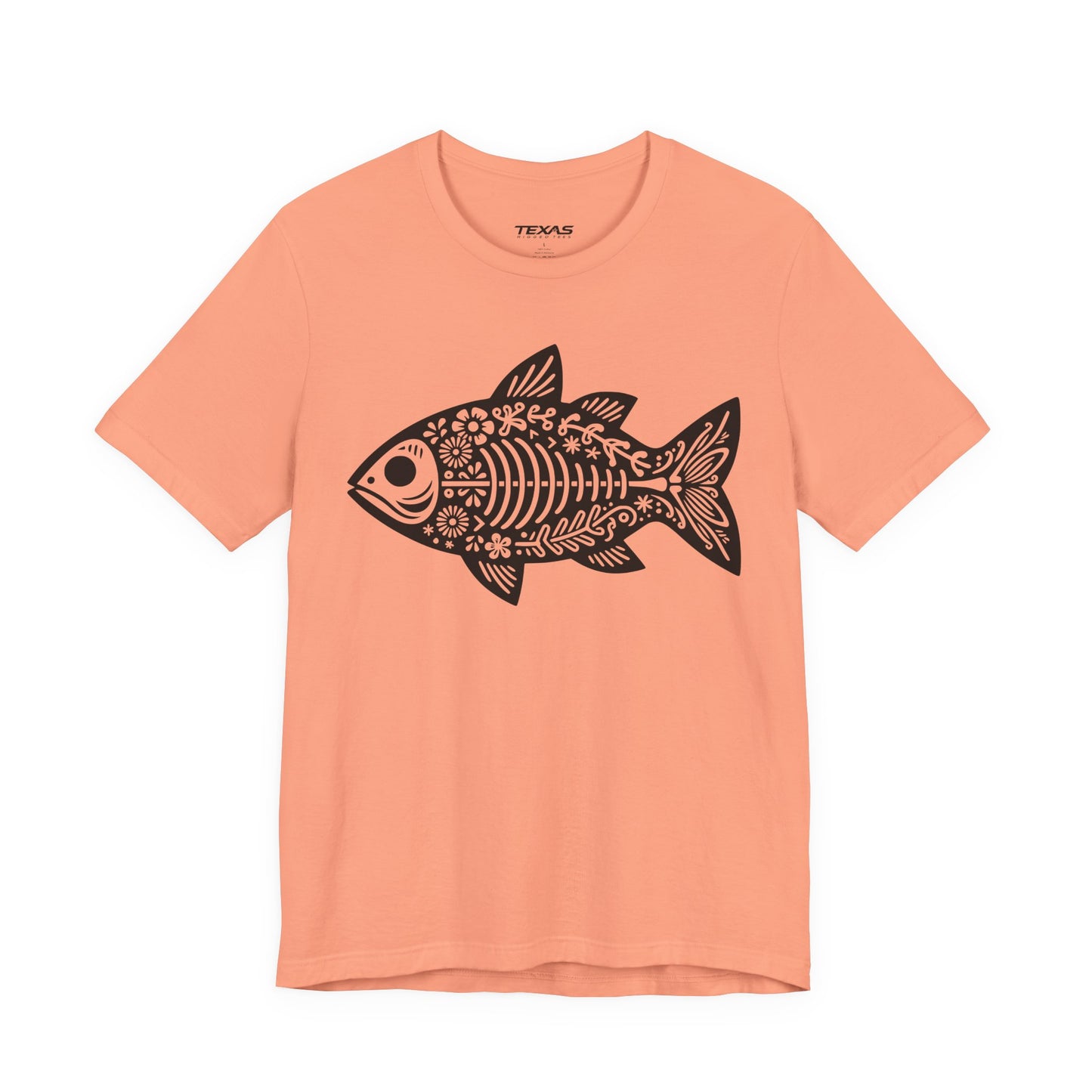 Mexican Flora Fish Skeleton — Unisex Cotton Tee
