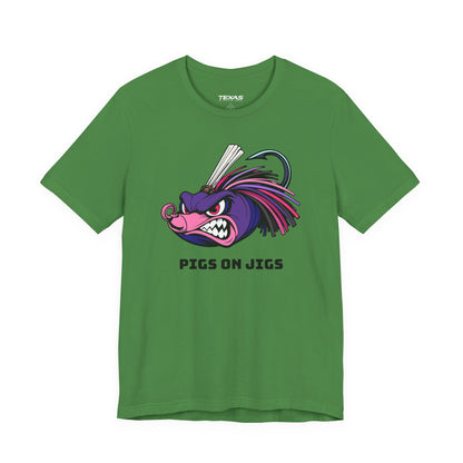 Pigs on Jigs — Unisex Cotton Tee