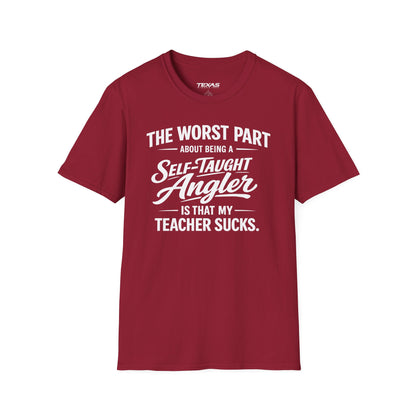 Self-Taught Angler — Unisex Cotton Tee