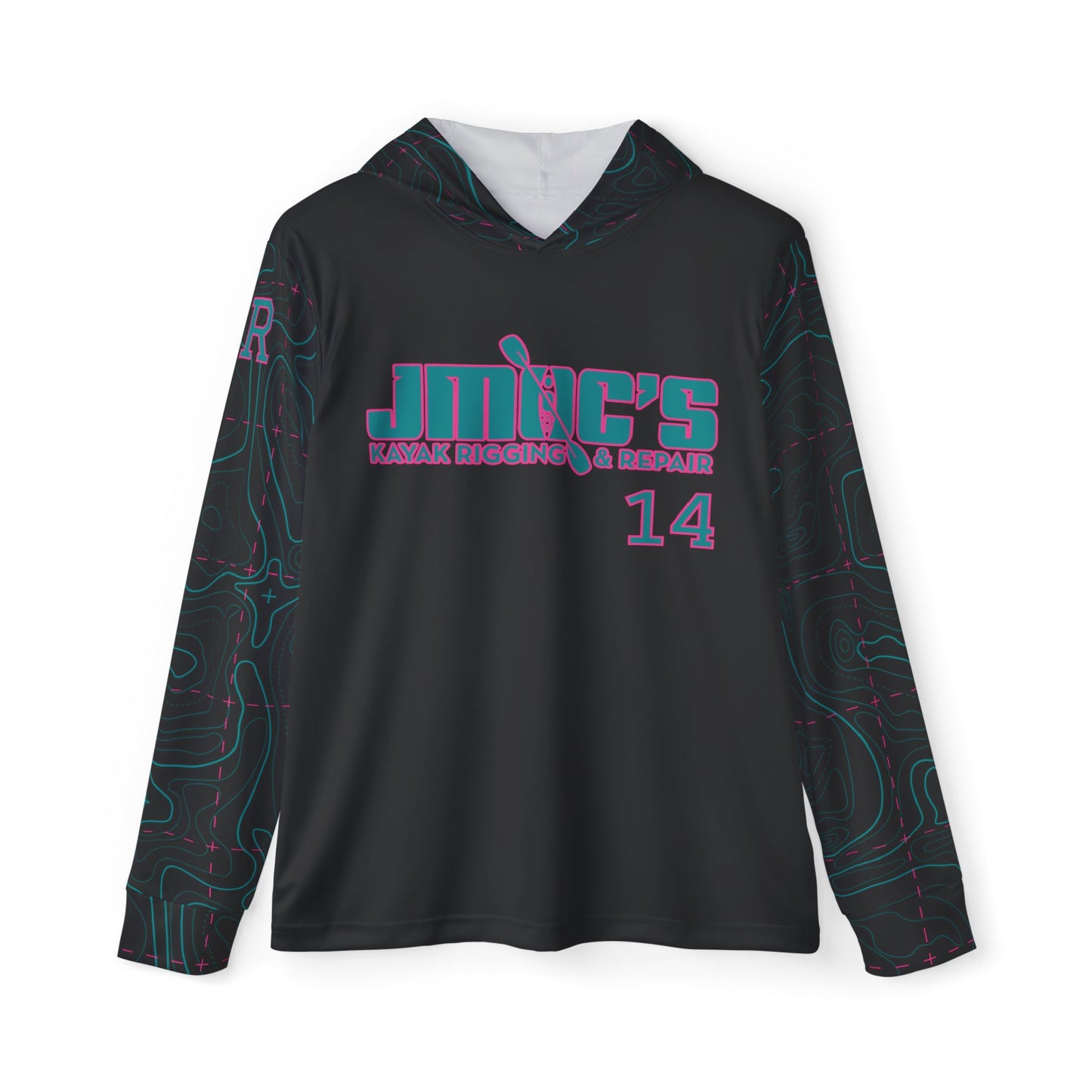JR Mocaby Baseball Jersey Contour Lines Sleeves Black & Green