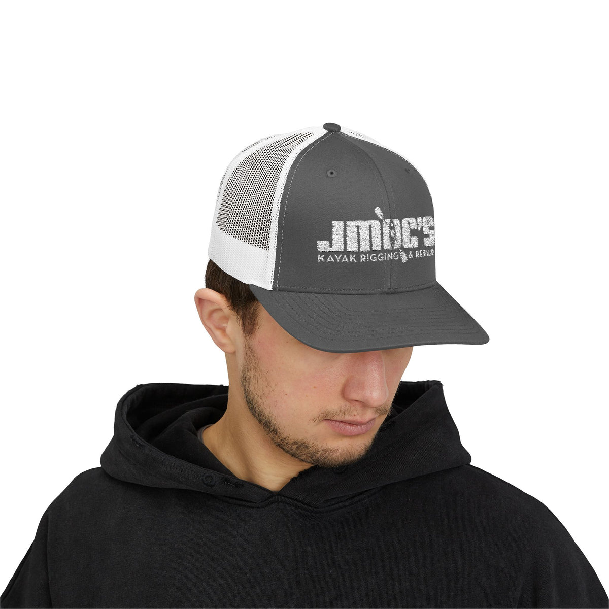 JMOC's Kayak Rigging & Repair (Light Logo) — Embroidered Baseball Cap